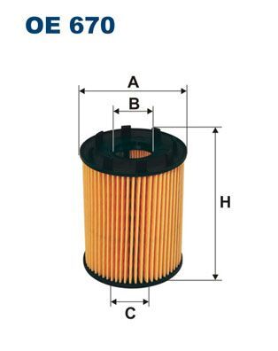 OPEL Agila Yağ Filtresi Tırnaklı Tip Filtron OE 670-73500049