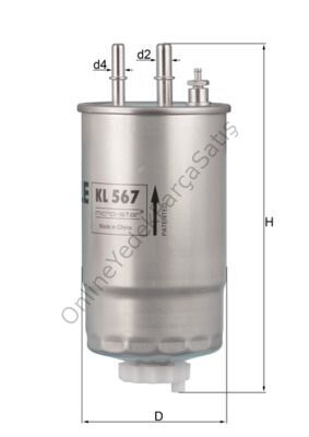 FIAT Doblo Yakıt Filtresi MAHLE KL 567-77363657