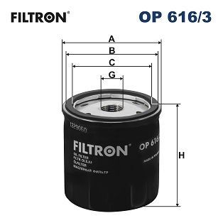 SKODA Karoq Yağ Filtresi Filtron OP 616/3-04E115561H