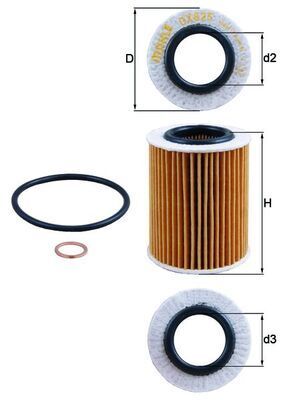 BMW 3 Seri F80 Yağ Filtresi Mann-Filter HU 7003 x