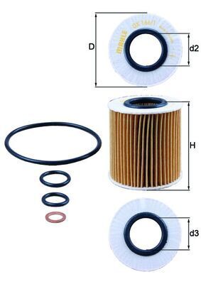 BMW X3 Seri E83 Yağ Filtresi Mann-Filter HU 815/2 x