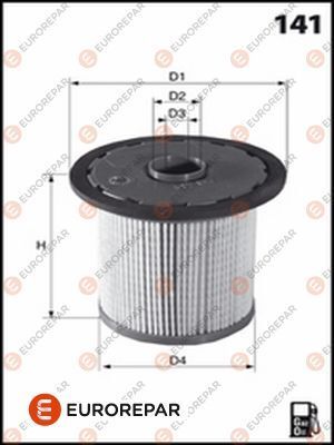 SKODA Octavia Yakıt Filtresi Eurorepar 1643625080-5Q0127177A