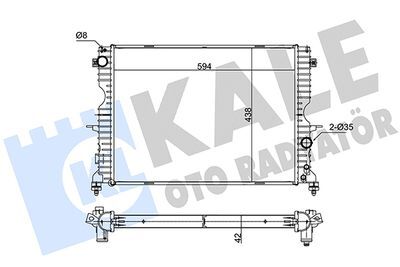 LAND ROVER Discovery Su Radyatörü Kale Oto Radyatör 350400-PCC001070