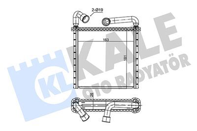 AUDI Q3 Kalorifer Radyatörü 8FH 351 511-634 Kale Oto Radyatör 352180-5Q0819031A